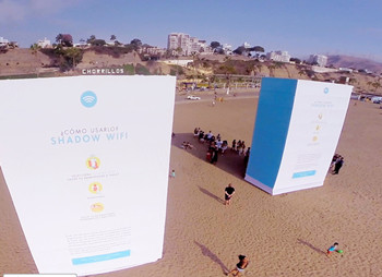 阴影WiFi：沙滩上的“抗癌”公益行动